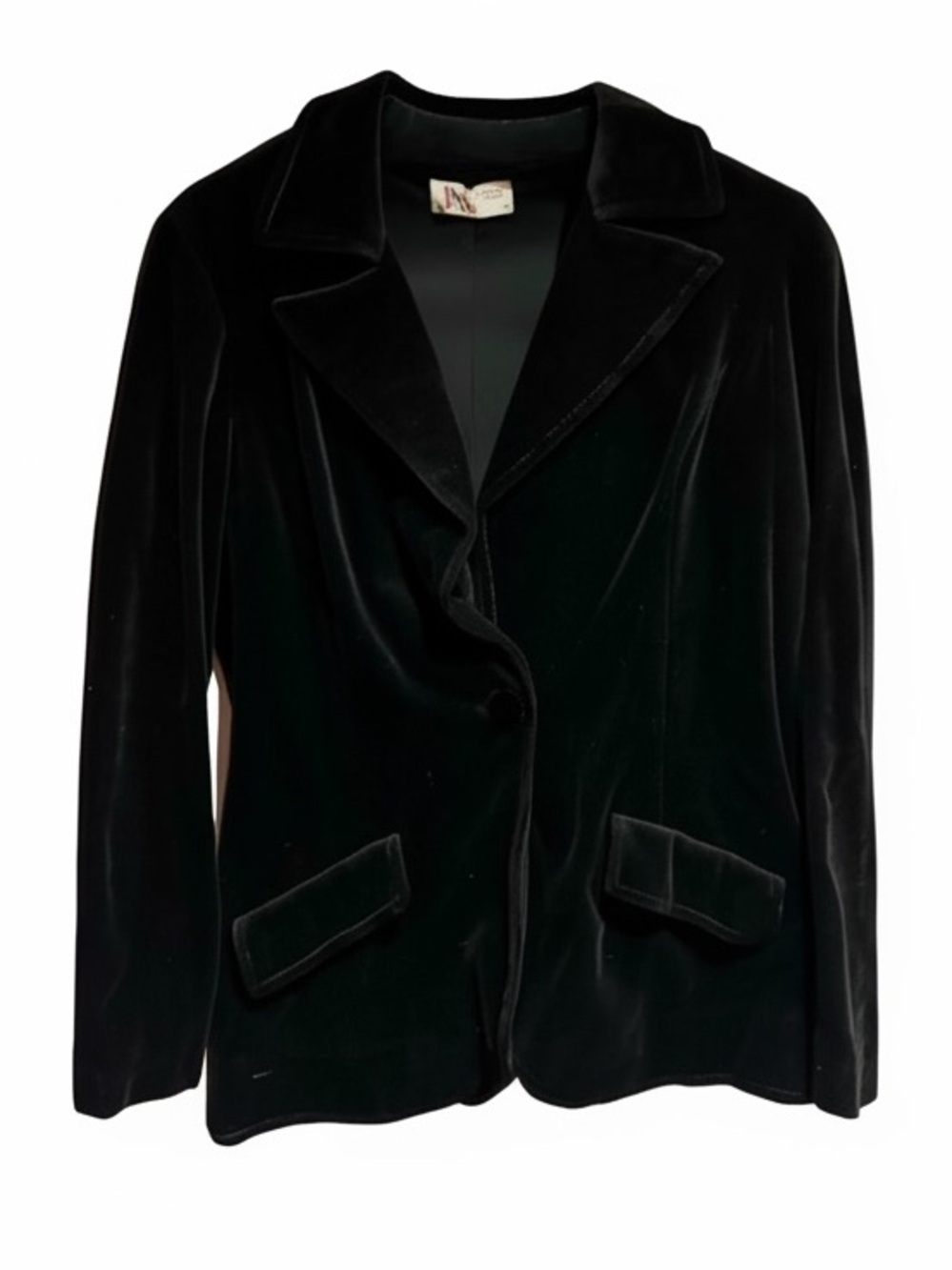 R&K Knits velvet vintage 80s jacket